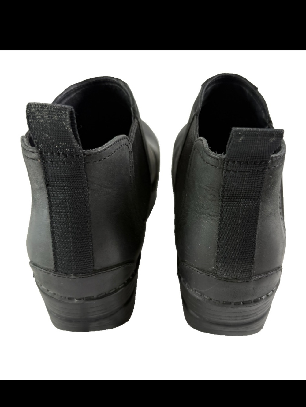 Dansko Frankie 38 Boot Chelsea Black Oiled Leather Women Size US 7.5-8 EU 38 EUC - Picture 5 of 16